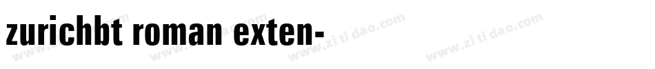 zurichbt roman exten字体转换